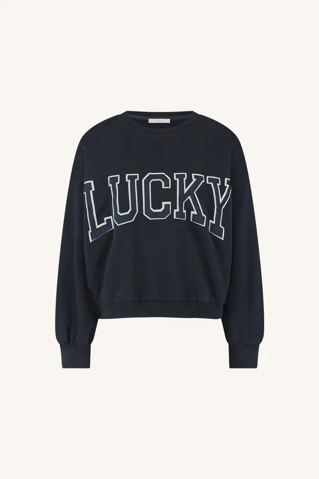 Women Bibi Patchwork Sweater Midnight Bybar Sweaters