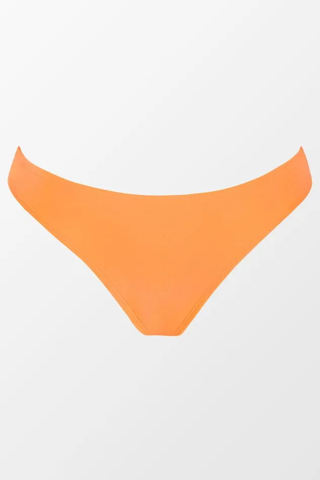 Women Bikini Bottoms Cupshe Summer Of Love Low Waist Bikini Bottom Orange