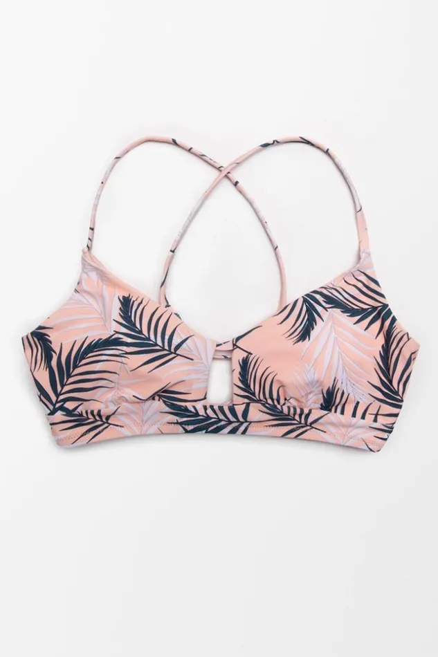 Women Bikini Tops Cupshe Blaire Lace Up Bikini Top Multicolor