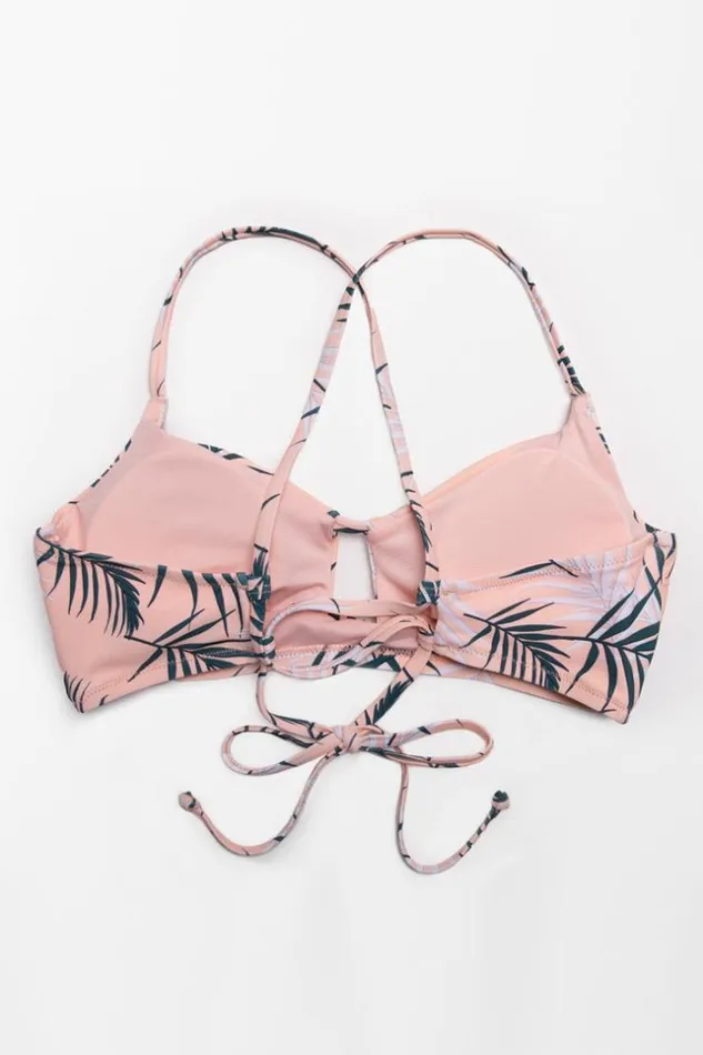 Women Bikini Tops Cupshe Blaire Lace Up Bikini Top Multicolor