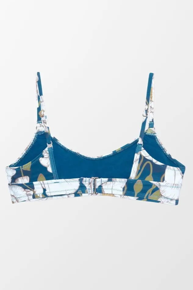 Women Bikini Tops Cupshe Tayler Floral Back Hook Bikini Top Multicolor