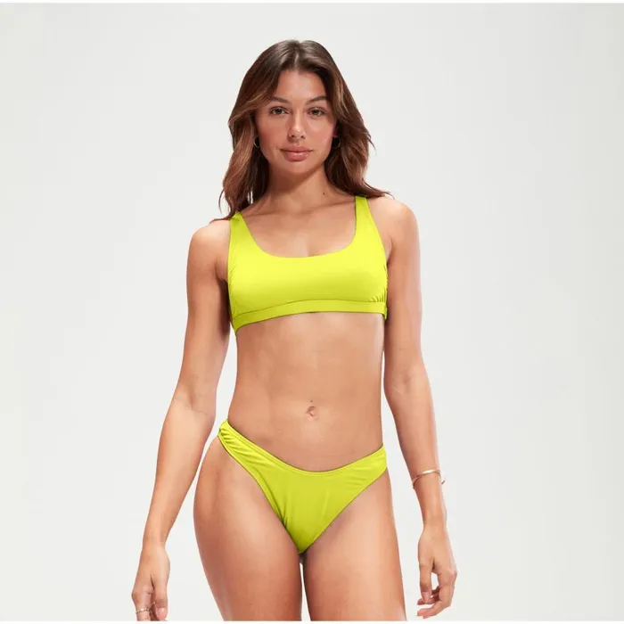 Women Bikinis and Tankinis Speedo FLU3NTE Solid Convertible Bikini Top Green Women Bikinis and Tankinis Speedo FLU3NTE Solid Convertible Bikini Top Green