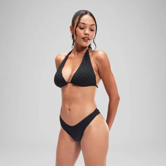 Women Bikinis and Tankinis Speedo FLU3NTE Terry Triange Bikini Top Grey