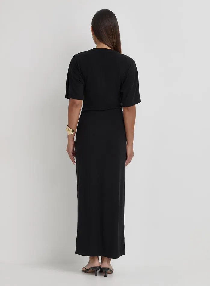 Women Black Cut Out Maxi Dress Summer 4th and Reckless Dresses