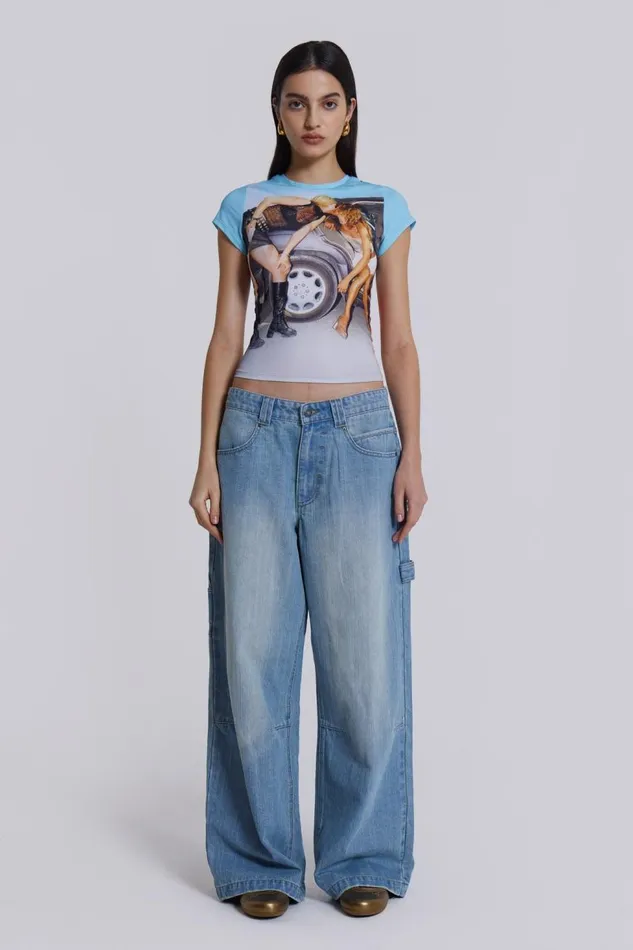 Women Blue Carpenter Colossus Jeans Jaded London Jeans