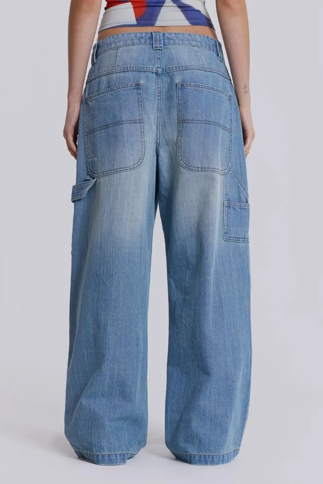 Women Blue Carpenter Colossus Jeans Jaded London Jeans