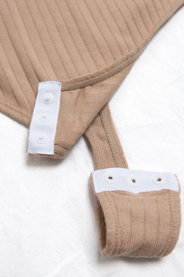 Women Bodysuits Cupshe Genesis Brown High Neck Bodysuit Brown