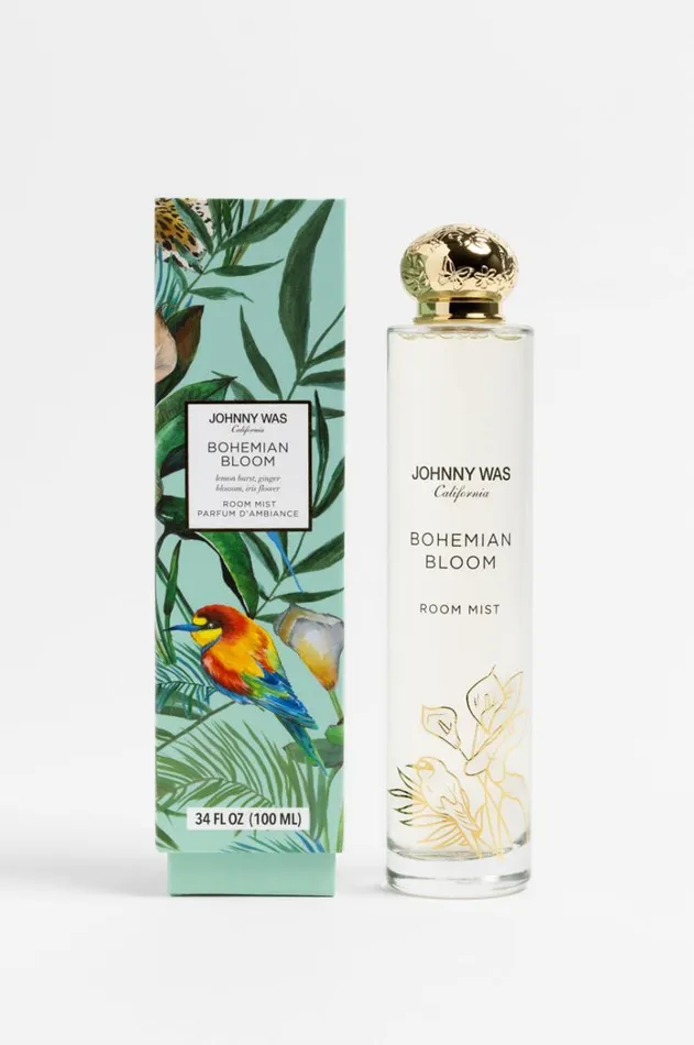 Women Bohemian Bloom RoomLinen Spray Bohemian Bloom Johnny Was Home Fragrance