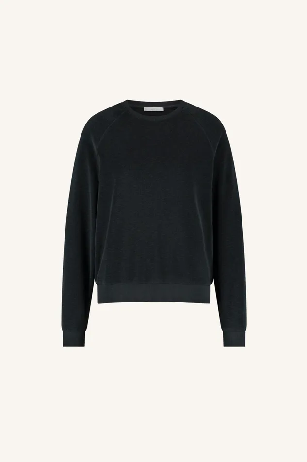 Women Bonne Slub Sweater Jet Black Bybar Pullovers Women Bonne Slub Sweater Jet Black Bybar Pullovers