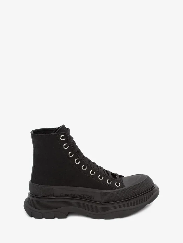 Women Boots Alexander McQueen Tread Slick Boot Black