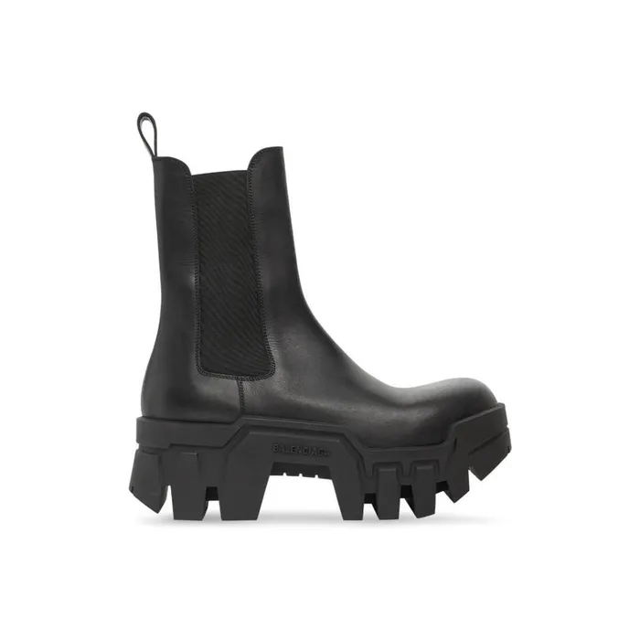 Women Boots and Ankle Boots Balenciaga Bulldozer Chelsea Boot In Black