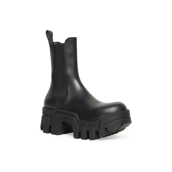 Women Boots and Ankle Boots Balenciaga Bulldozer Chelsea Boot In Black