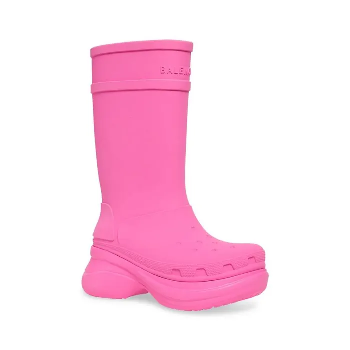 Women Boots and Ankle Boots Balenciaga Crocs Boot In Bright Pink