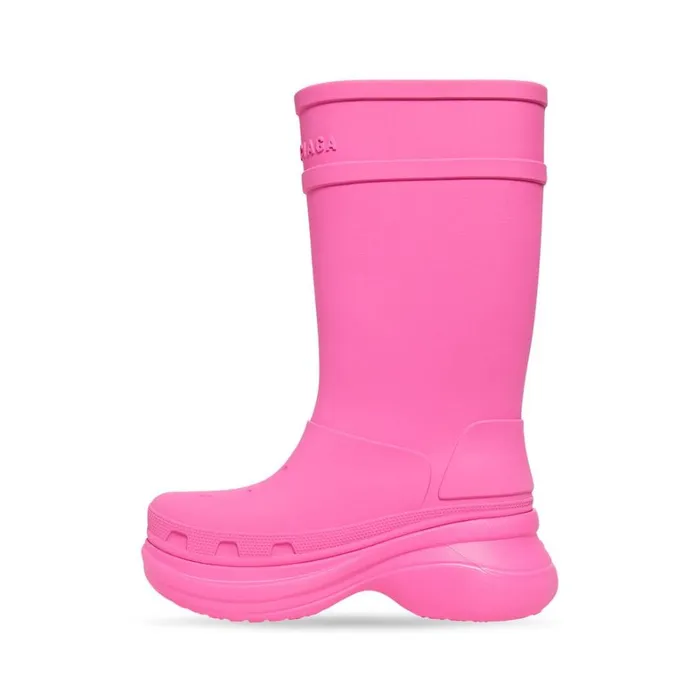 Women Boots and Ankle Boots Balenciaga Crocs Boot In Bright Pink