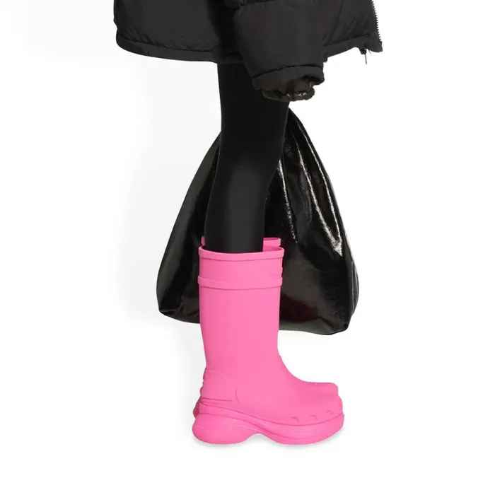 Women Boots and Ankle Boots Balenciaga Crocs Boot In Bright Pink