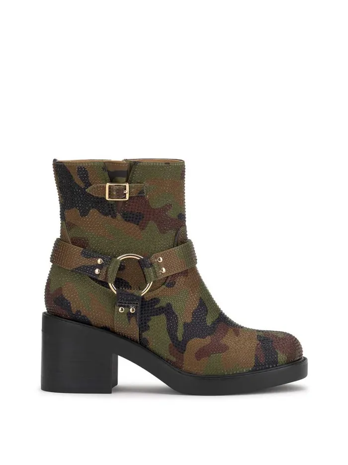 Women Boots and Booties Jessica Simpson Ceridwen Moto Boot In Camo Crystal