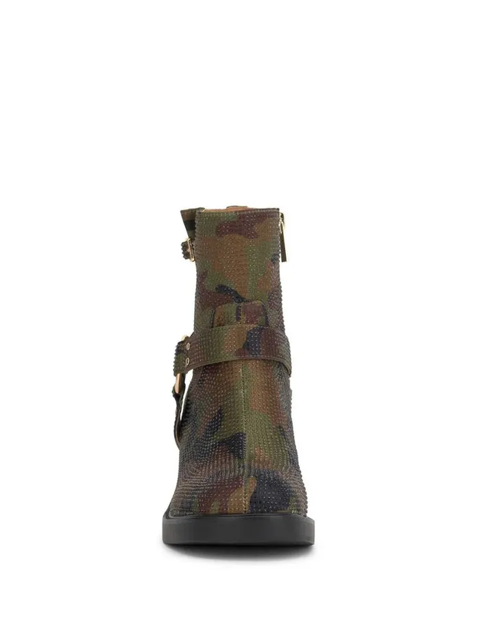 Women Boots and Booties Jessica Simpson Ceridwen Moto Boot In Camo Crystal