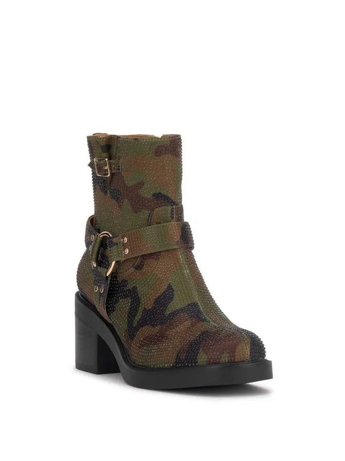 Women Boots and Booties Jessica Simpson Ceridwen Moto Boot In Camo Crystal