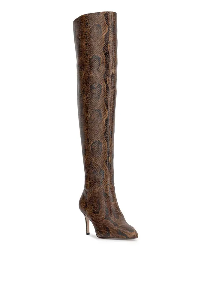 Women Boots and Booties Jessica Simpson Verity Stiletto Boot In Sand Snake