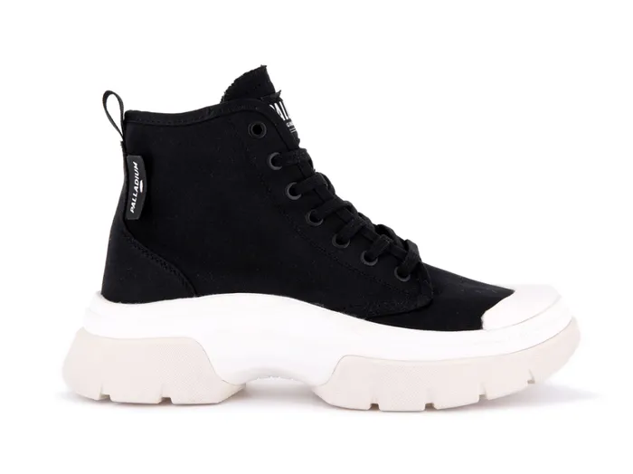 Women Boots PALLADIUM PALLAWAVE Blackmarshmallow