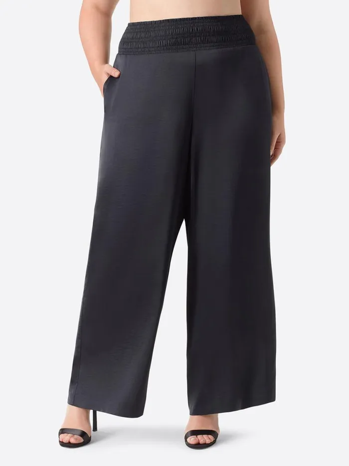 Women Bottoms Jessica Simpson Jeanette Wide Leg Pants In Black
