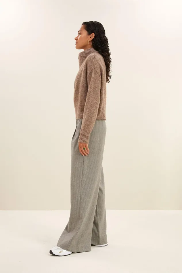 Women Boxy Beau Pullover Biscuit Bybar Pullovers