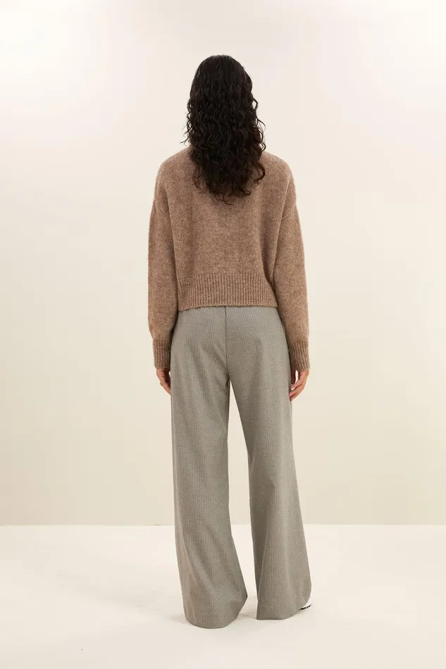Women Boxy Beau Pullover Biscuit Bybar Pullovers