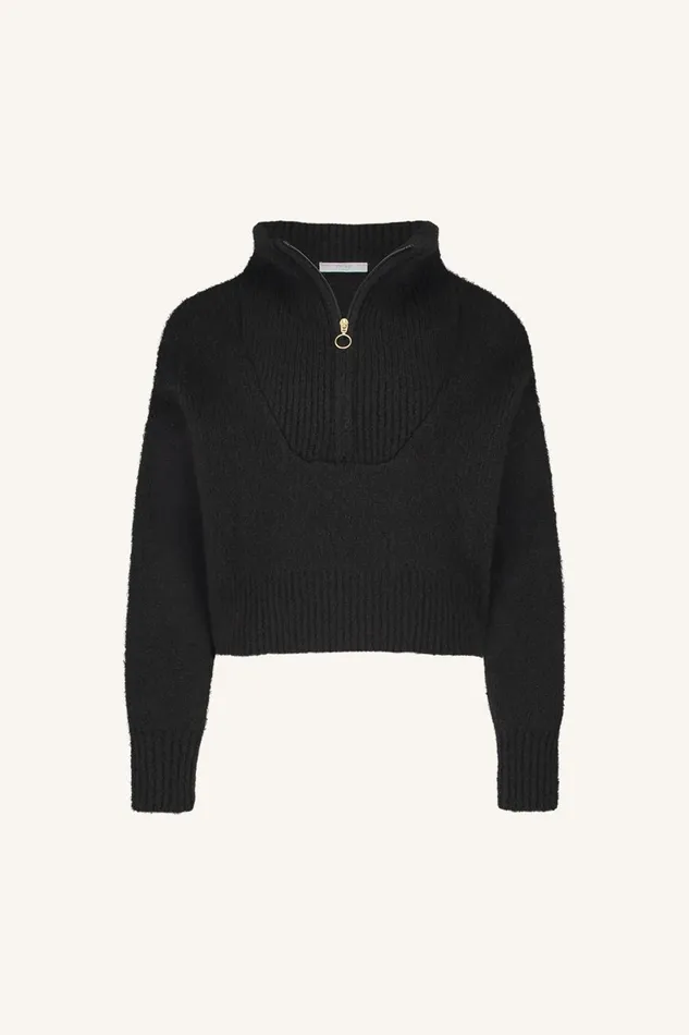 Women Boxy Beau Pullover Black Bybar Pullovers
