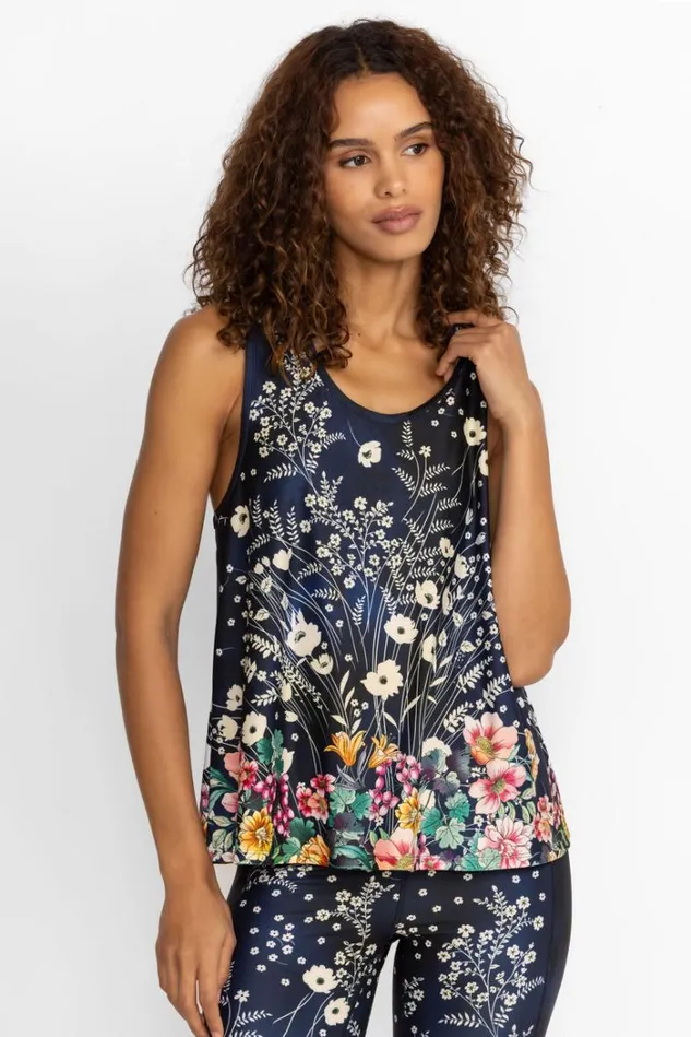 Women BURSTING ACTIVE RACER BACK SWING TANK Bursting Johnny Was Tops