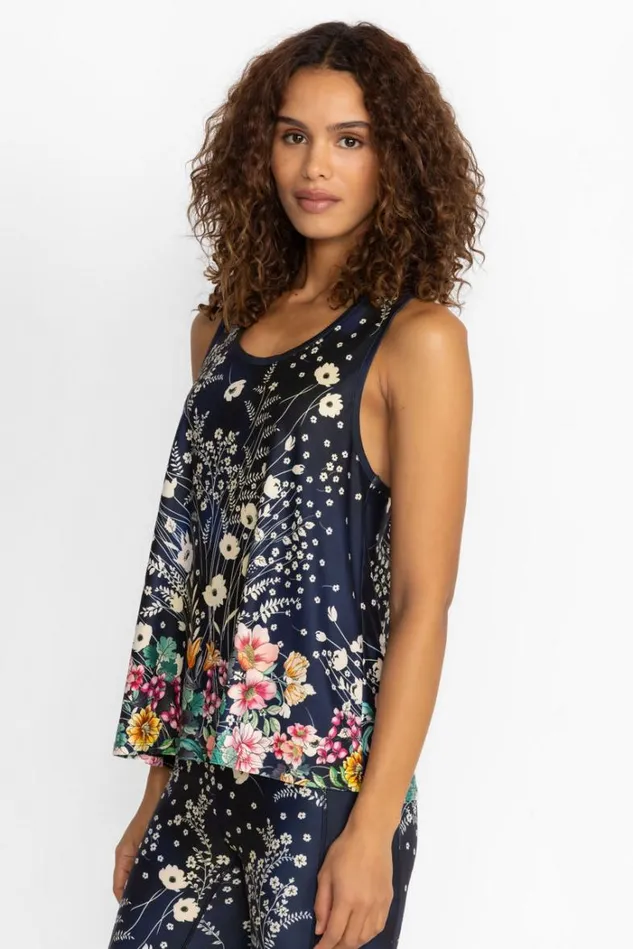 Women BURSTING ACTIVE RACER BACK SWING TANK Bursting Johnny Was Tops Women BURSTING ACTIVE RACER BACK SWING TANK Bursting Johnny Was Tops