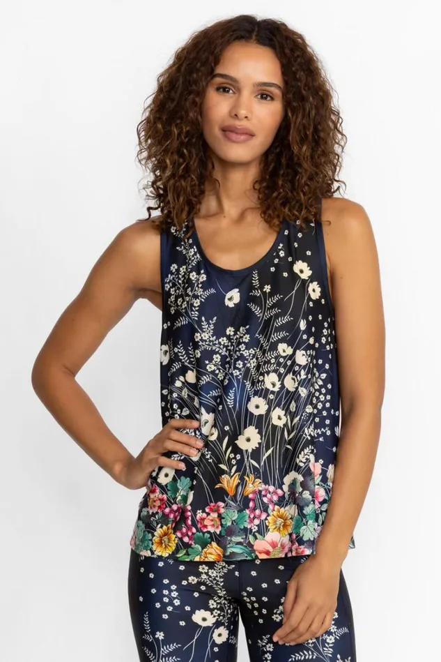 Women BURSTING ACTIVE RACER BACK SWING TANK Bursting Johnny Was Tops Women BURSTING ACTIVE RACER BACK SWING TANK Bursting Johnny Was Tops
