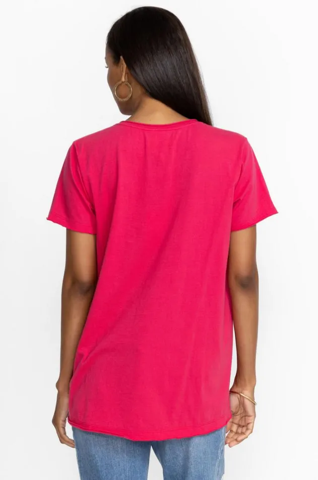 Women California Everyday Tee Raspberry Johnny Was Tops Women California Everyday Tee Raspberry Johnny Was Tops