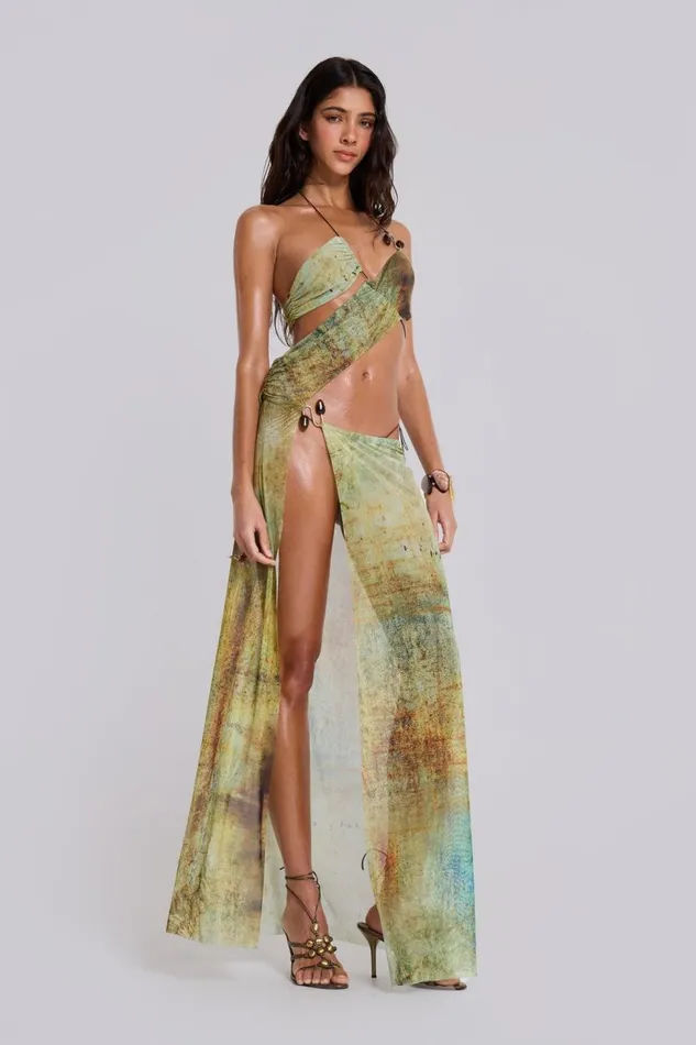 Women Cantha Asymmetric Cut Out Maxi Dress Jaded London Maxi Dresses