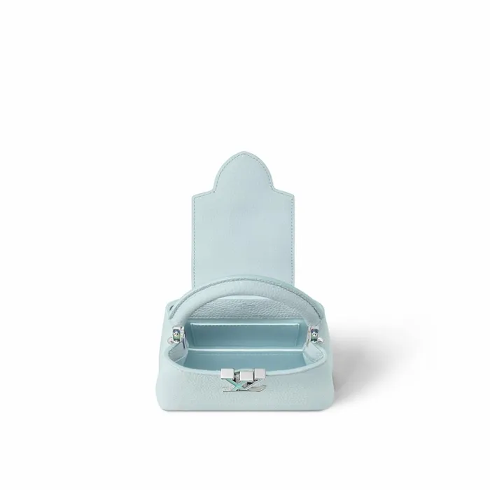 Women Capucines Bag Louis Vuitton Louis Vuitton M23289 LV SKI Capucines Mini Blue Glacier 8211 Louis Vuitton Handbag Store