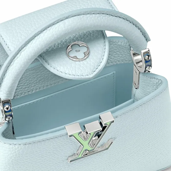 Women Capucines Bag Louis Vuitton Louis Vuitton M23289 LV SKI Capucines Mini Blue Glacier 8211 Louis Vuitton Handbag Store