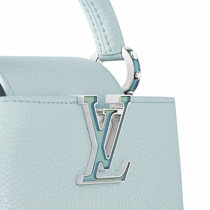 Women Capucines Bag Louis Vuitton Louis Vuitton M23289 LV SKI Capucines Mini Blue Glacier 8211 Louis Vuitton Handbag Store