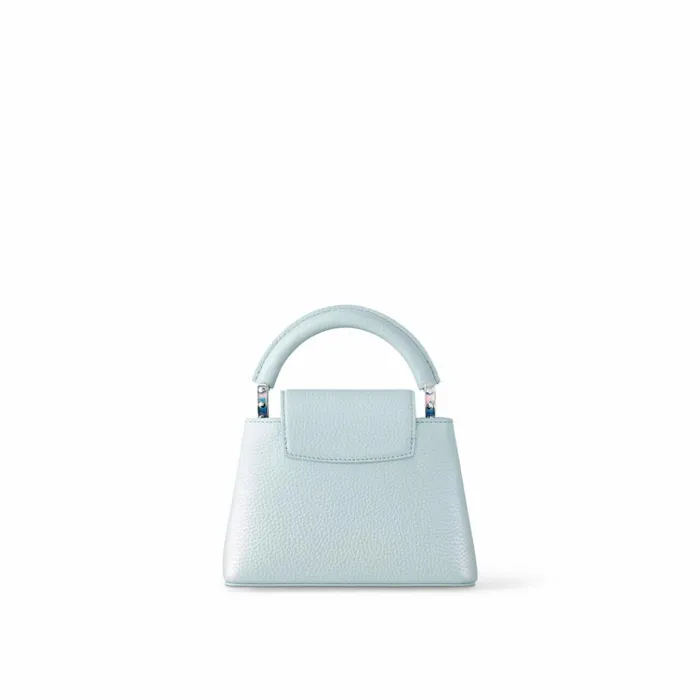 Women Capucines Bag Louis Vuitton Louis Vuitton M23289 LV SKI Capucines Mini Blue Glacier 8211 Louis Vuitton Handbag Store