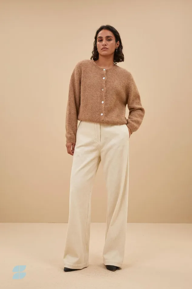 Women Cleo Natural Cardigan Camel Bybar Cardigans