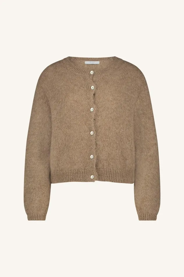 Women Cleo Natural Cardigan Camel Bybar Cardigans