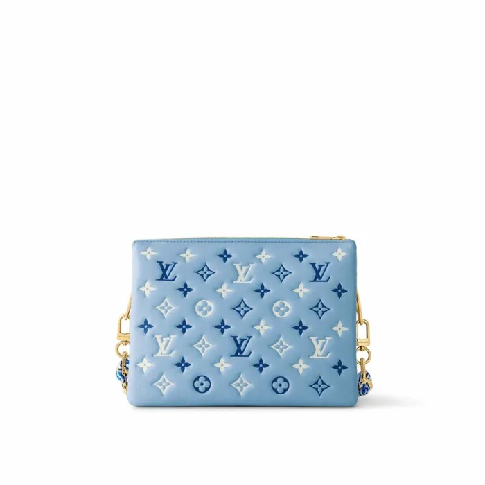 Women Coussin Bag Louis Vuitton Louis Vuitton M22953 Coussin PM Blue 8211 Louis Vuitton Handbag Store