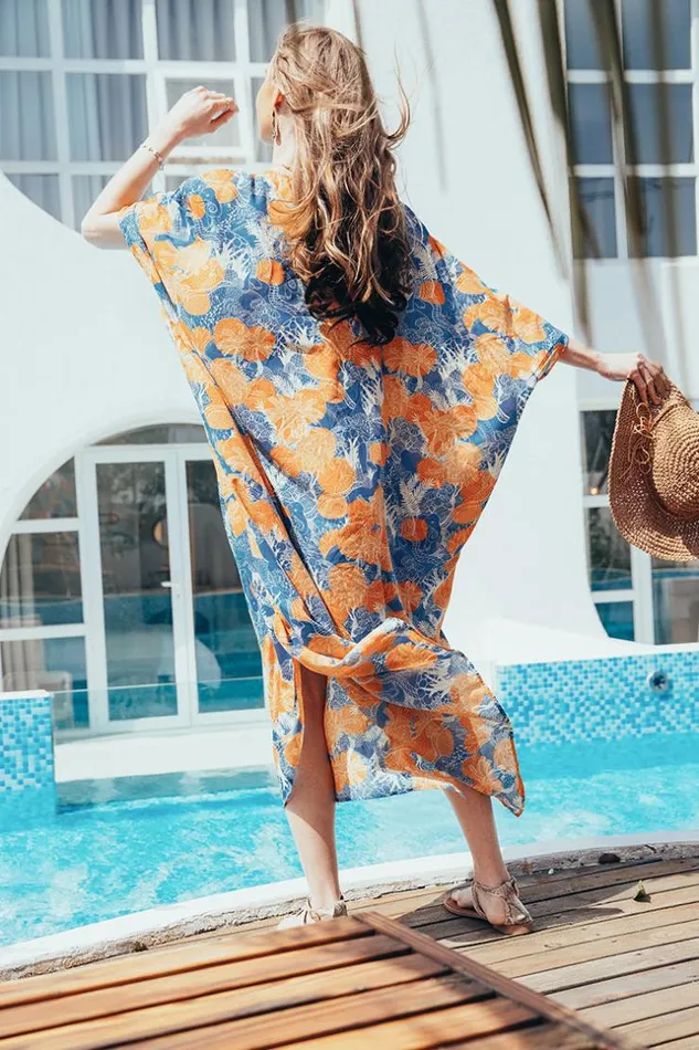Women Cover Up Dresses Cupshe Aquarius Vneck Irregular Hem Cover Up Multicolor