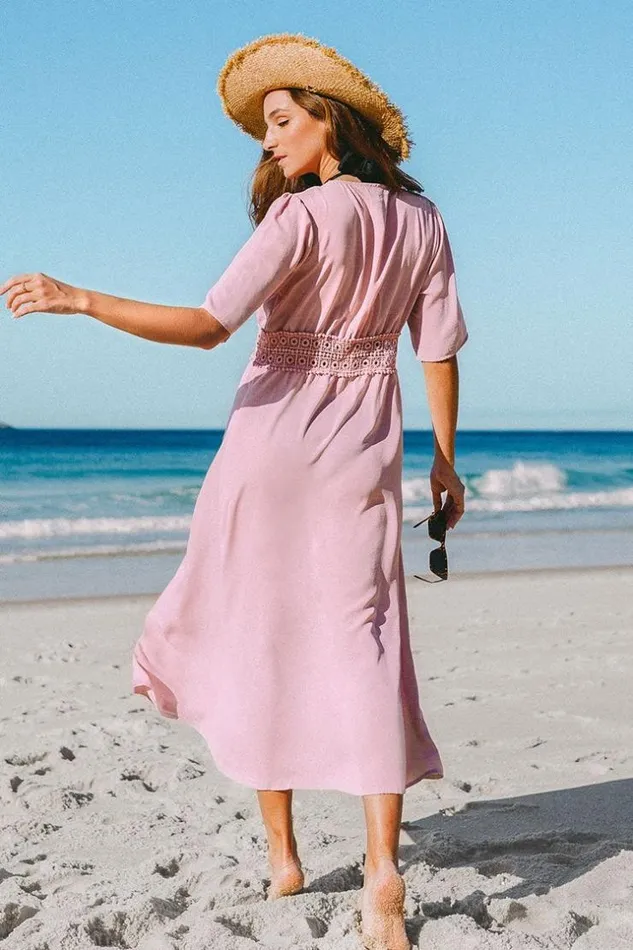 Women Cover Up Dresses Cupshe Thalia Crochet Fitted Waisted Cover Up Pink
