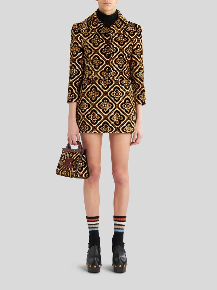 Women Cropped Velvet Jacket Etro Jackets