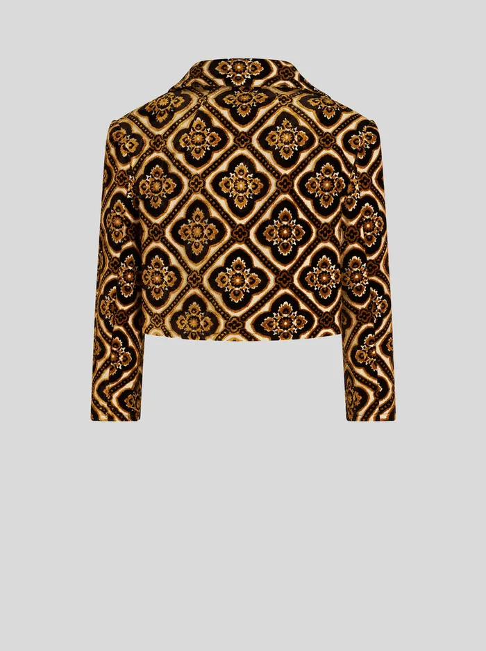 Women Cropped Velvet Jacket Etro Jackets