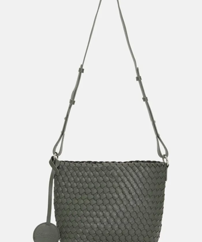Women Crossbody Bags Ilse Jacobsen Crossbody Bag 8211 Army Gun Metal