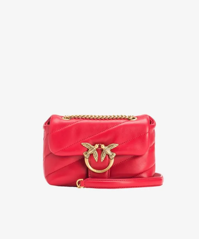 Women Crossbody Bags Pinko Baby Love Bag Puff Maxi Quilt Redantiquegold