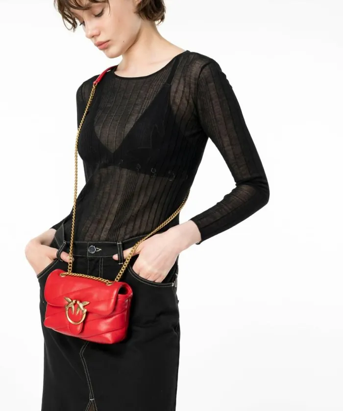 Women Crossbody Bags Pinko Baby Love Bag Puff Maxi Quilt Redantiquegold Women Crossbody Bags Pinko Baby Love Bag Puff Maxi Quilt Redantiquegold
