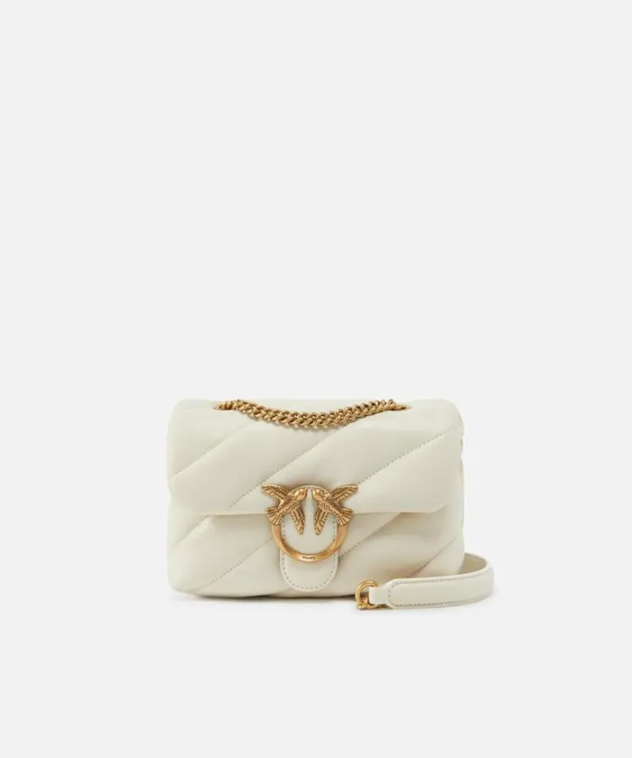 Women Crossbody Bags Pinko Mini Love Bag Puff Maxi Quilt Whitewhiteantique Gold Women Crossbody Bags Pinko Mini Love Bag Puff Maxi Quilt Whitewhiteantique Gold