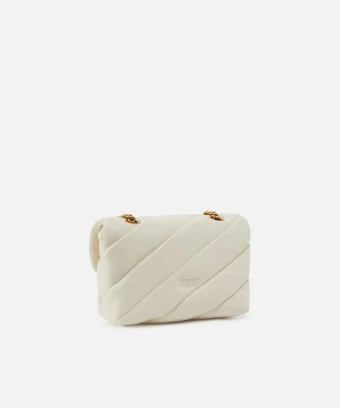 Women Crossbody Bags Pinko Mini Love Bag Puff Maxi Quilt Whitewhiteantique Gold Women Crossbody Bags Pinko Mini Love Bag Puff Maxi Quilt Whitewhiteantique Gold