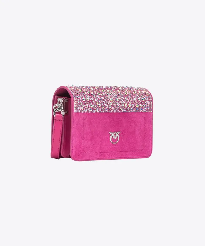 Women Crossbody Bags Pinko PINKO Galleria Fullrhinestone Mini Love Bag Click Fuchsia Pinkshiny Nickel Women Crossbody Bags Pinko PINKO Galleria Fullrhinestone Mini Love Bag Click Fuchsia Pinkshiny Nickel